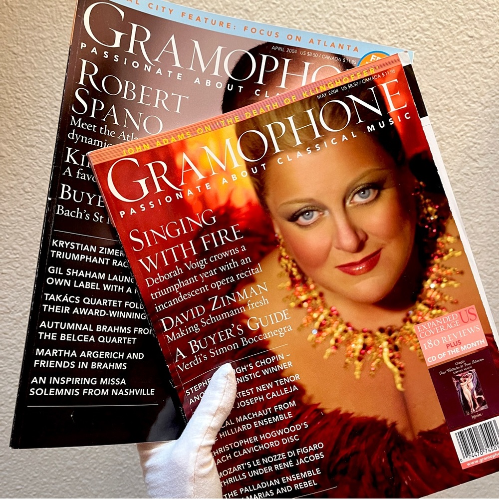 Gramophone- 2 Issues. UK Music Magazine. 192 pages of delight! EUC